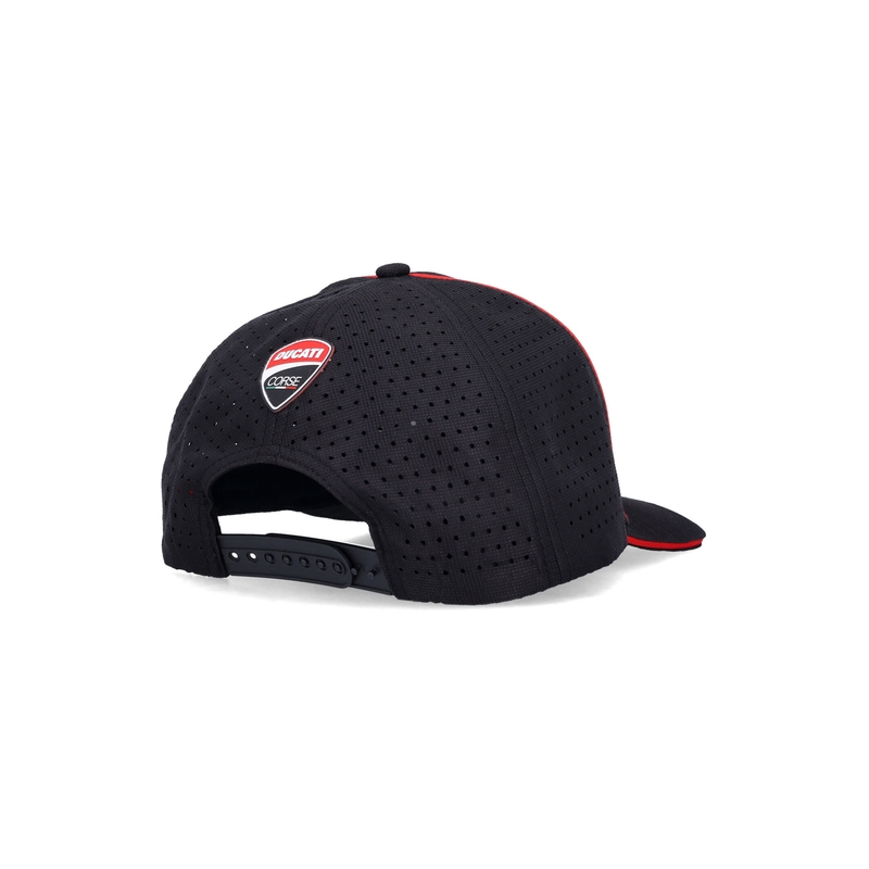 Ducati Laser Performance Midvisor Cap must ja punane