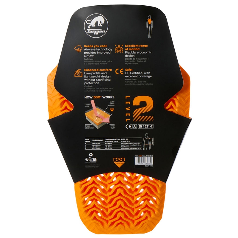 Furygan Full Back Fury D3O® EVO seljakaitse