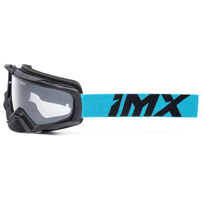 Motokrossiprillid iMX Dust must ja sinine läbipaistva pleksiga