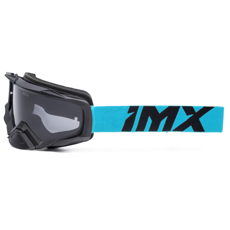 Motokrossiprillid iMX Dust must ja sinine läbipaistva pleksiga