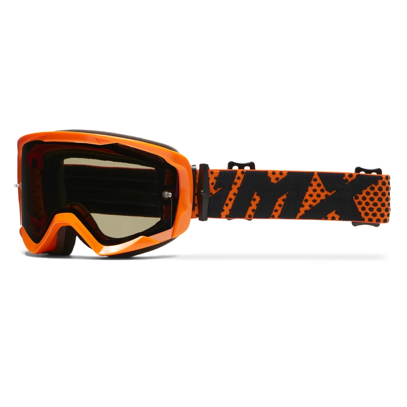 Motokrossiprillid iMX Endurance Flip oranž koos läbipaistva pleksiga