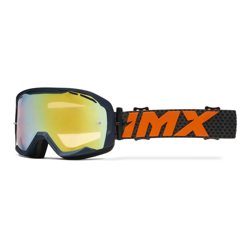 Motokrossiprillid iMX Endurance Flip sini-oranž iRidium plexiga