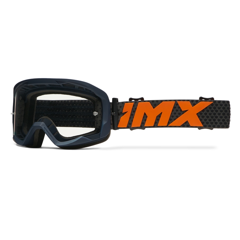 Motokrossiprillid iMX Endurance Flip sini-oranž iRidium plexiga