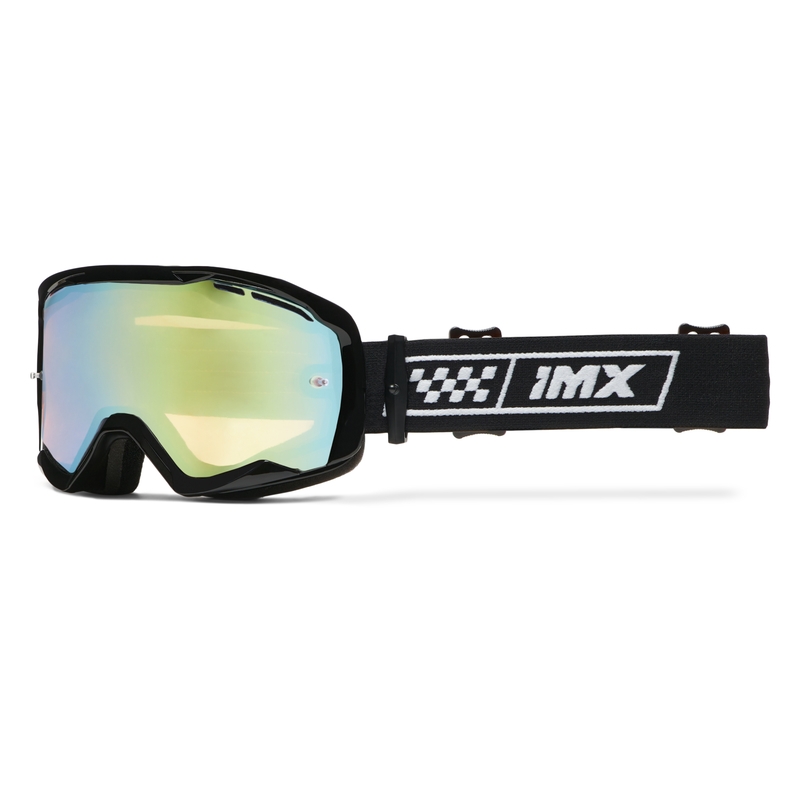 Motokrossiprillid iMX Endurance Race must-valge iriidium plexiga