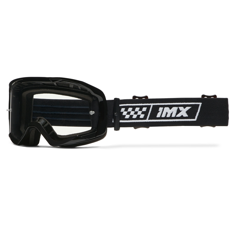 Motokrossiprillid iMX Endurance Race must-valge iriidium plexiga