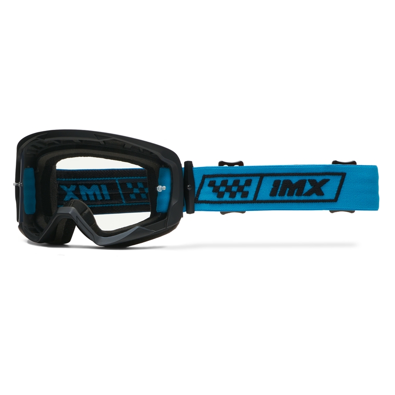 Motokrossiprillid iMX Endurance Race mustad ja sinised iridium plexiga