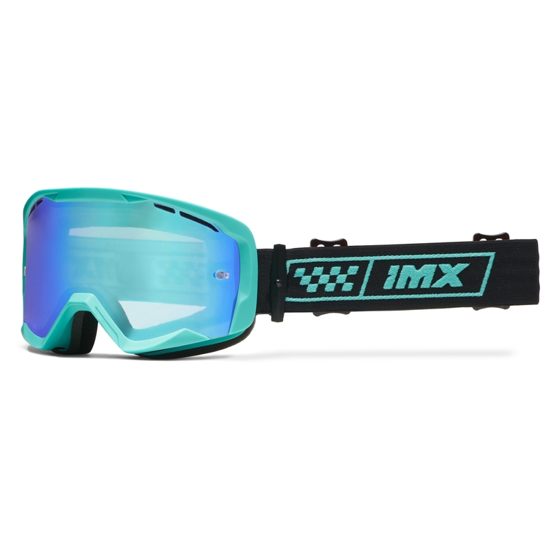 Motokrossiprillid iMX Endurance Race türkiisimustad iMX Endurance Race iridium plexiga
