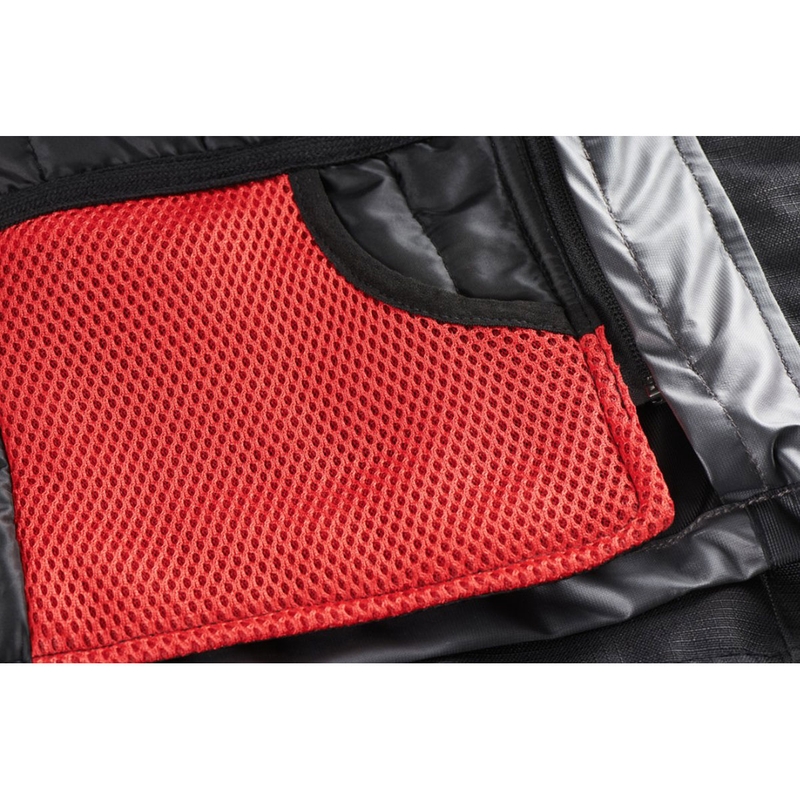 Naiste Furygan Odessa Vented 3-in-1 must-valge mootorratta jakk