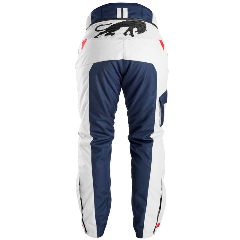 Furygan Killington sini-punased mootorrattapüksid Furygan Killington Blue-Beige-Red Motorcycle Pants