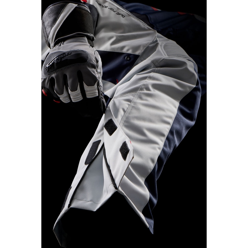 Furygan Killington sini-punased mootorrattapüksid Furygan Killington Blue-Beige-Red Motorcycle Pants