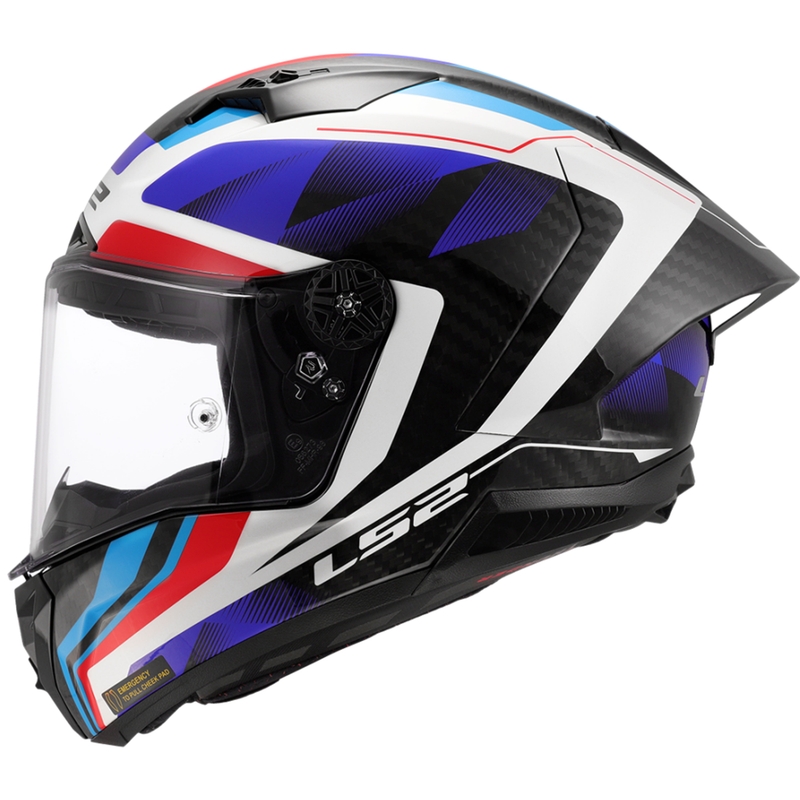 Integreeritud mootorratta kiiver LS2 FF805 Thunder C GP Aero Raute sini-punane