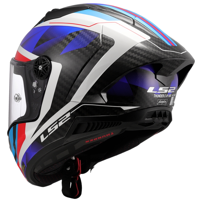Integreeritud mootorratta kiiver LS2 FF805 Thunder C GP Aero Raute sini-punane