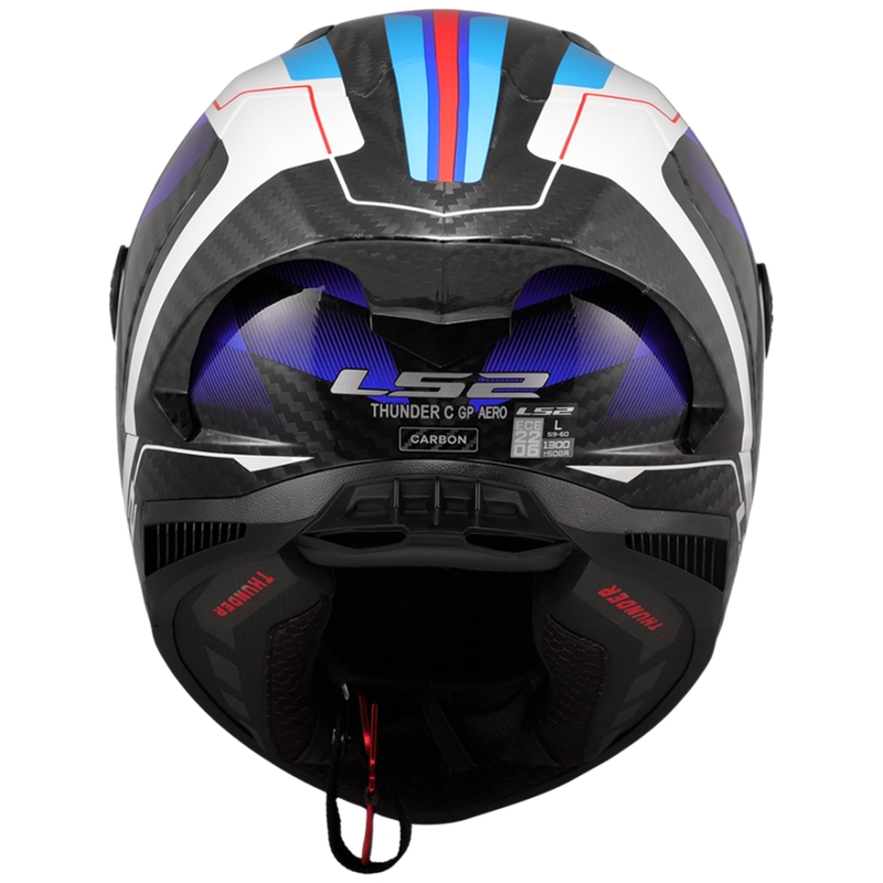 Integreeritud mootorratta kiiver LS2 FF805 Thunder C GP Aero Raute sini-punane