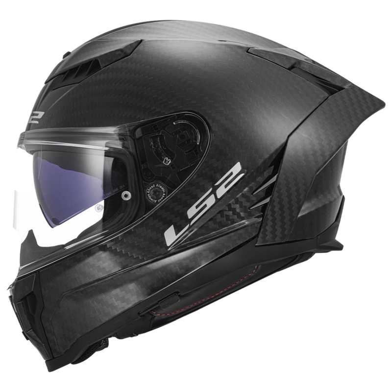 LS2 FF807 Dragon Carbon Integral mootorratta kiiver matt must