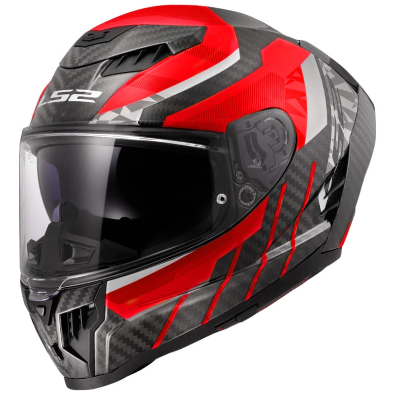 Integreeritud mootorratta kiiver LS2 FF807 Dragon Trax punane