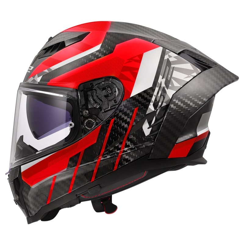 Integreeritud mootorratta kiiver LS2 FF807 Dragon Trax punane