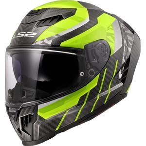 Integreeritud mootorratta kiiver LS2 FF807 Dragon Trax fluo kollane