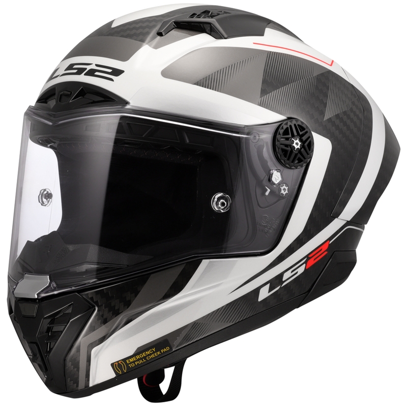 Integreeritud mootorratta kiiver LS2 FF805 Thunder C GP Aero Raute valge-hall