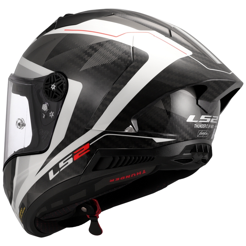 Integreeritud mootorratta kiiver LS2 FF805 Thunder C GP Aero Raute valge-hall