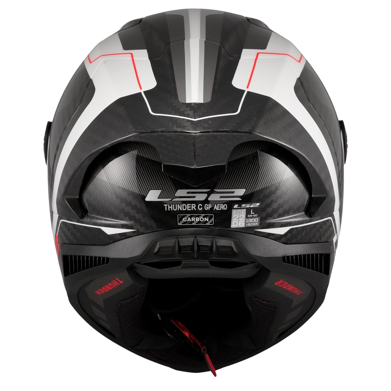 Integreeritud mootorratta kiiver LS2 FF805 Thunder C GP Aero Raute valge-hall