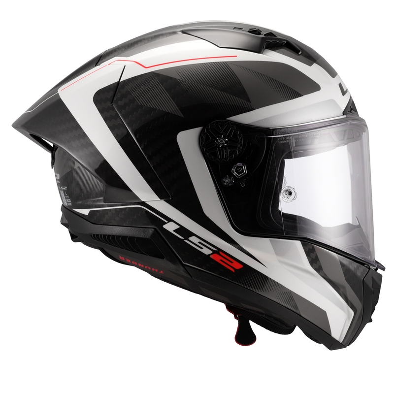 Integreeritud mootorratta kiiver LS2 FF805 Thunder C GP Aero Raute valge-hall
