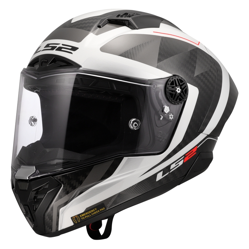 Integreeritud mootorratta kiiver LS2 FF805 Thunder C GP Aero Raute valge-hall
