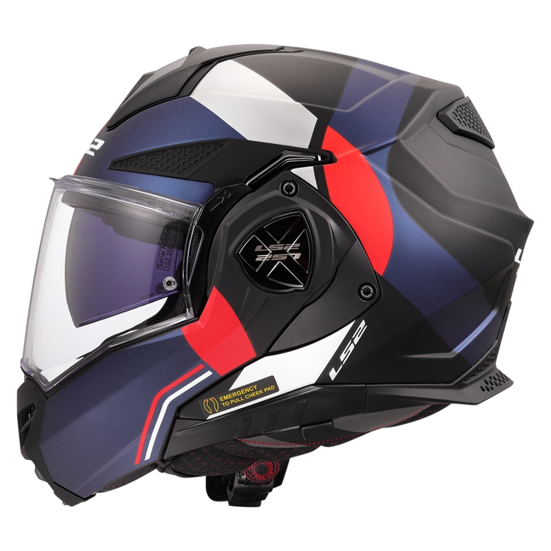 LS2 FF901 Advant X Ultra sini-punane mootorratta kiiver.