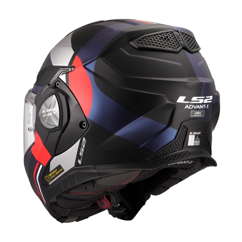 LS2 FF901 Advant X Ultra sini-punane mootorratta kiiver.