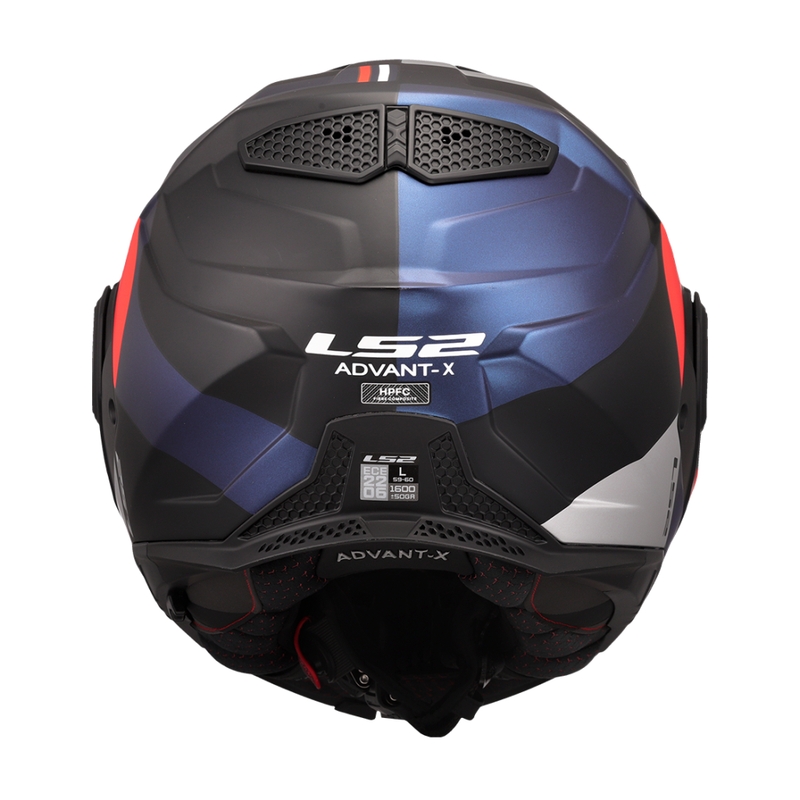 LS2 FF901 Advant X Ultra sini-punane mootorratta kiiver.