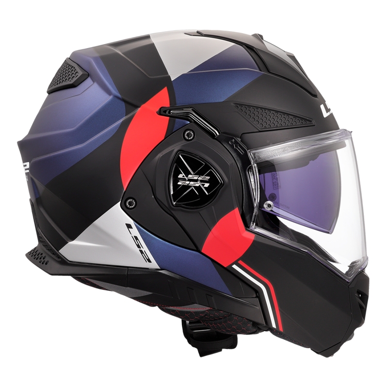 LS2 FF901 Advant X Ultra sini-punane mootorratta kiiver.