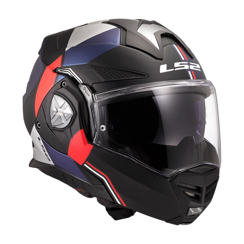 LS2 FF901 Advant X Ultra sini-punane mootorratta kiiver.