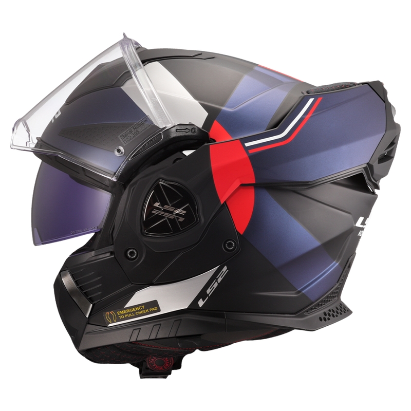 LS2 FF901 Advant X Ultra sini-punane mootorratta kiiver.