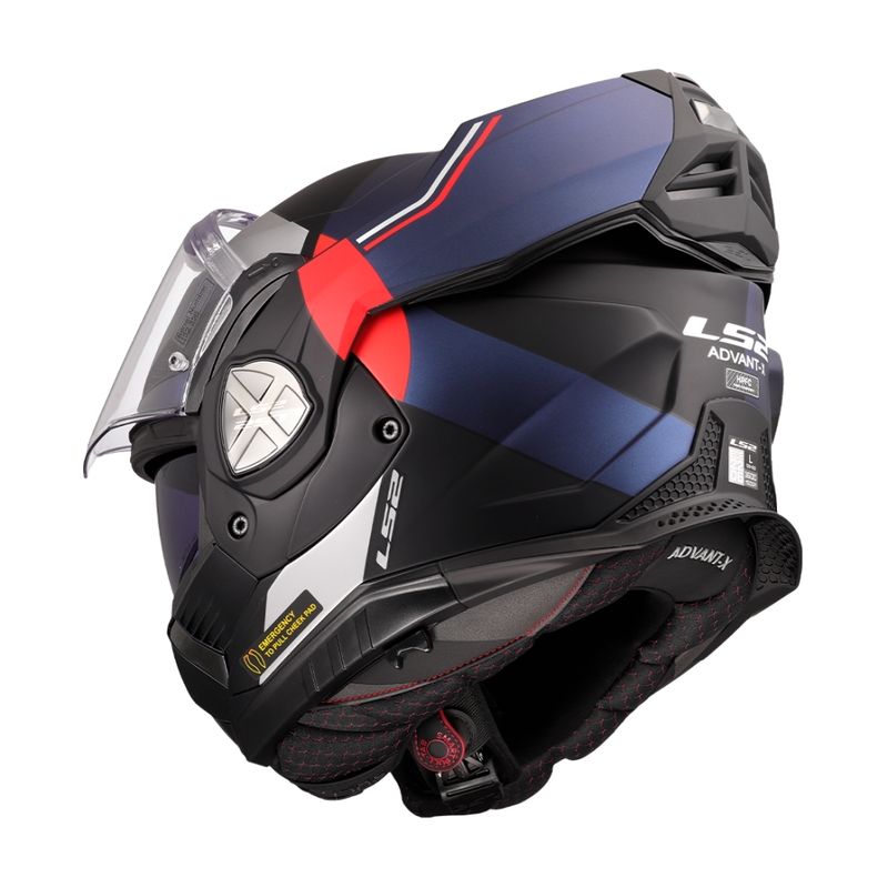 LS2 FF901 Advant X Ultra sini-punane mootorratta kiiver.