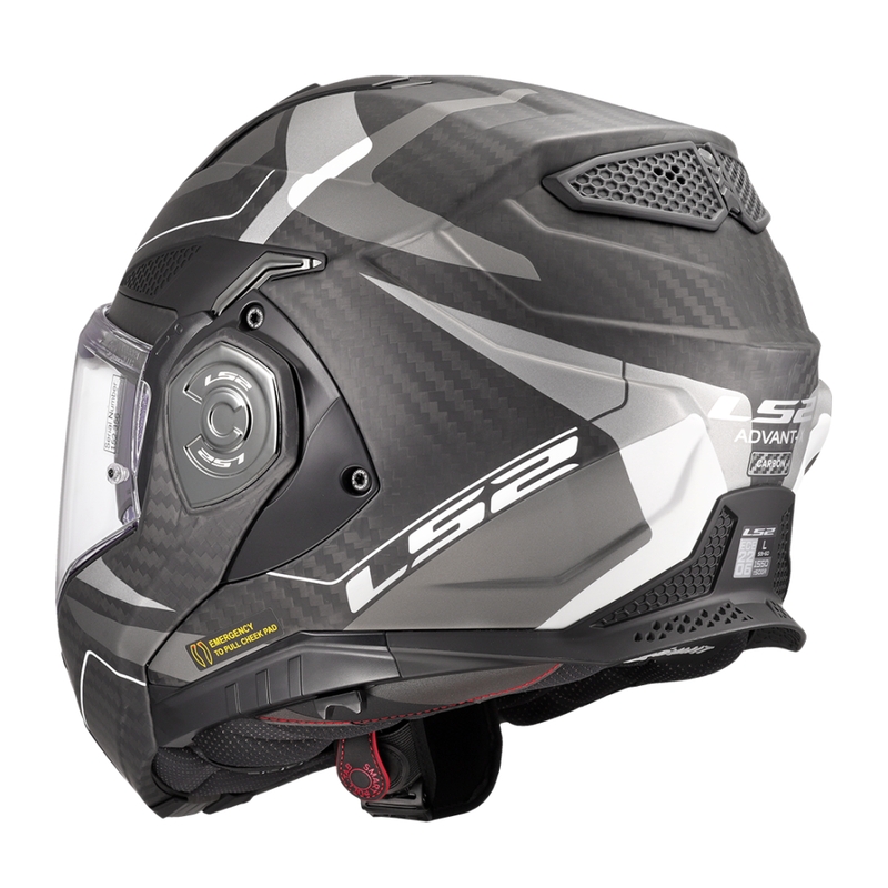 LS2 FF901 Advant X C Horizon hõbehall mootorratta kiiver.