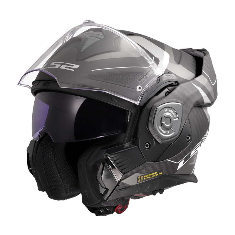 LS2 FF901 Advant X C Horizon hõbehall mootorratta kiiver.