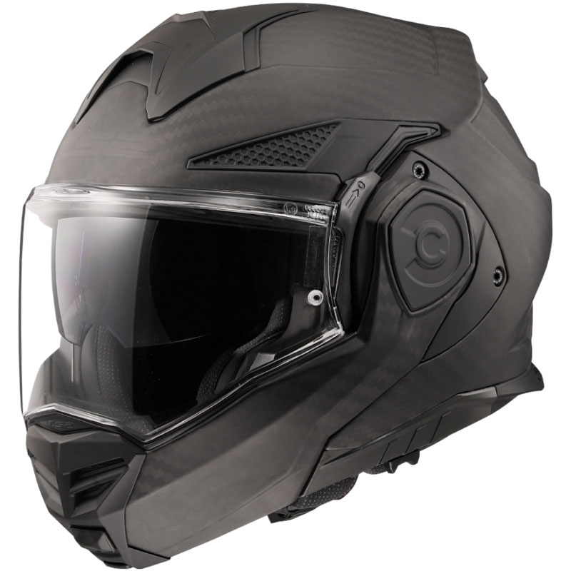 LS2 FF901 FF901 Advant X Solid Carbon mootorratta Flip kiiver Matte Black