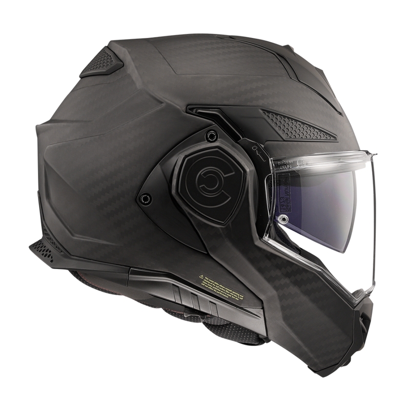LS2 FF901 FF901 Advant X Solid Carbon mootorratta Flip kiiver Matte Black