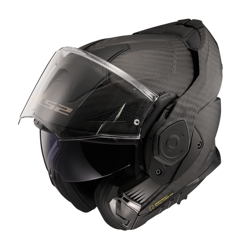 LS2 FF901 FF901 Advant X Solid Carbon mootorratta Flip kiiver Matte Black