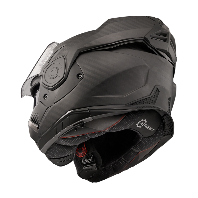 LS2 FF901 FF901 Advant X Solid Carbon mootorratta Flip kiiver Matte Black