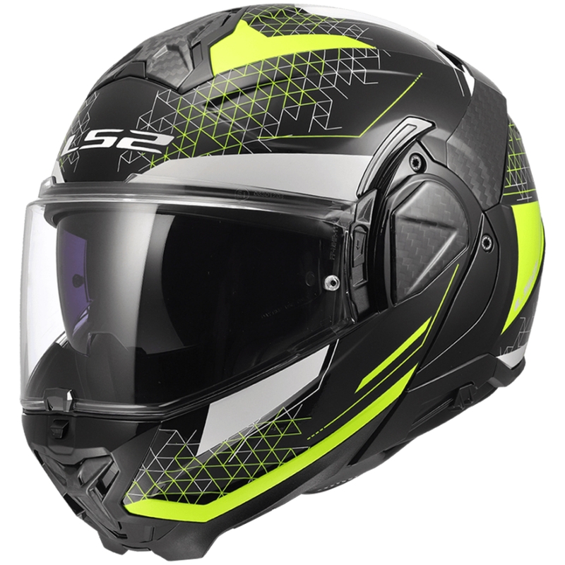 Flip-up mootorratta kiiver LS2 FF910 Advant II Astral fluo kollane
