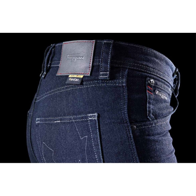 Furygan Nikita X Kevlar® Mom Fit naiste mootorratturite teksad tumesinised