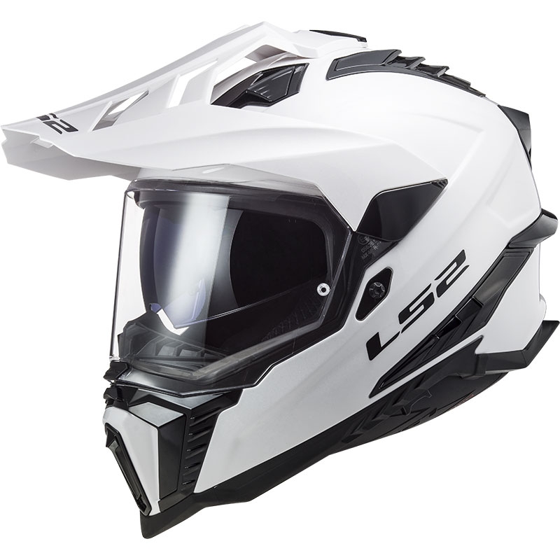 Enduro mootorratta kiiver LS2 MX701 C Explorer Täiesti valge