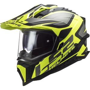 Enduro mootorratta kiiver LS2 MX701 C Explorer Alter matt must-fluo kollane