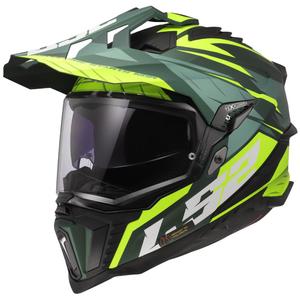 Enduro mootorratta kiiver LS2 MX701 Explorer Spire roheline-fluo kollane