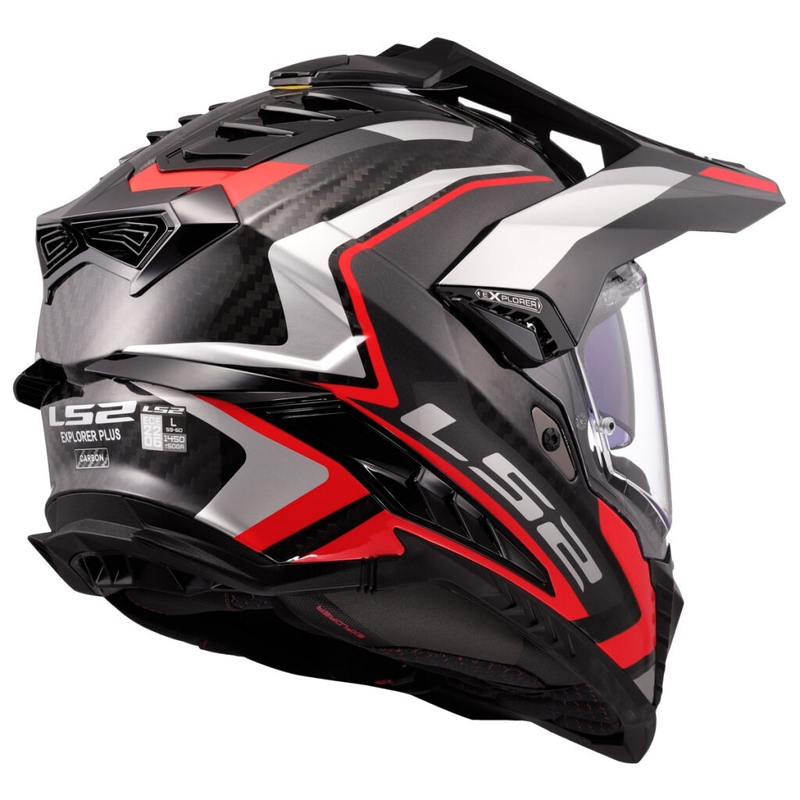 Enduro mootorratta kiiver LS2 MX701 Explorer C Frontier II punane