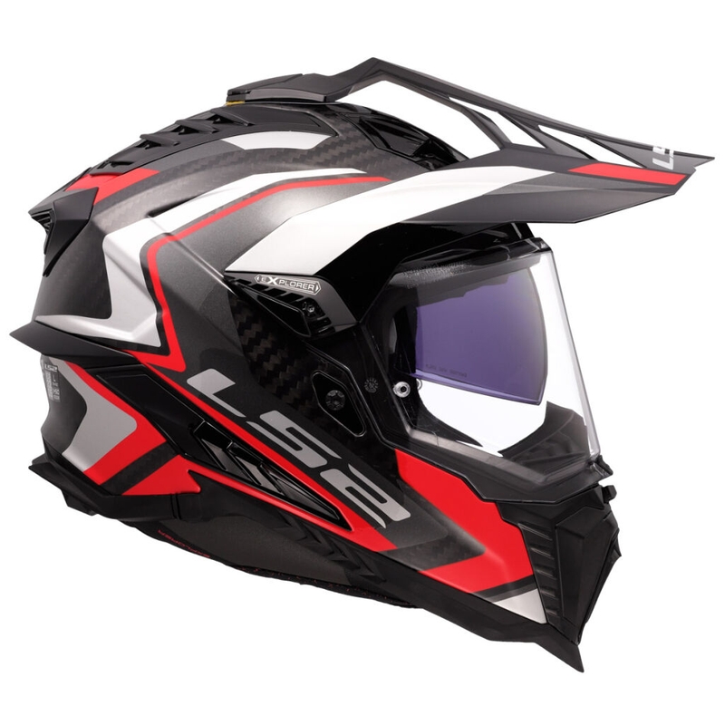 Enduro mootorratta kiiver LS2 MX701 Explorer C Frontier II punane