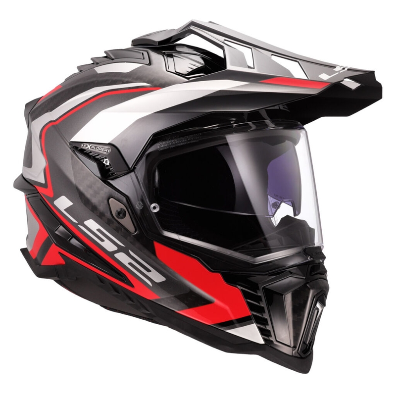 Enduro mootorratta kiiver LS2 MX701 Explorer C Frontier II punane