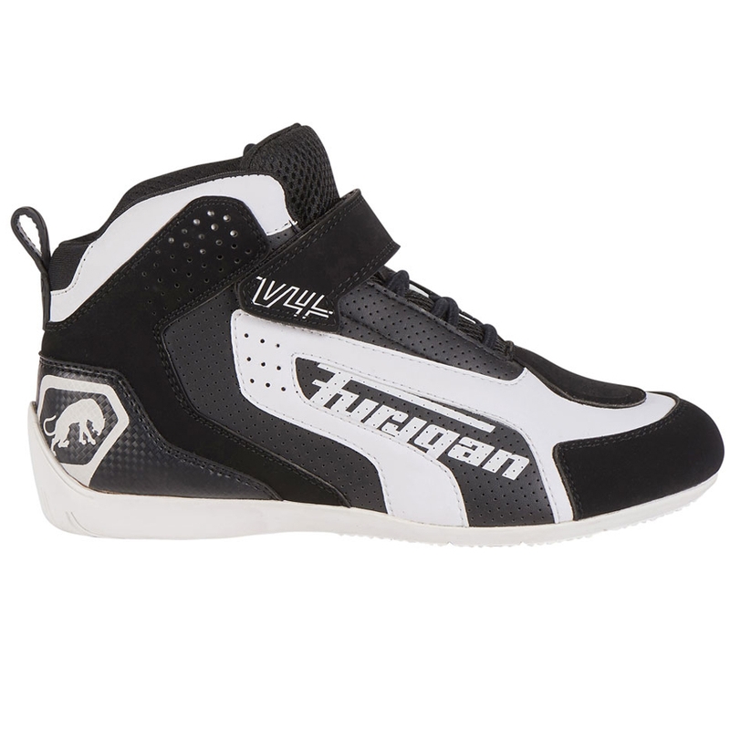 Furygan V4 Vented Black and White mootorratta saapad
