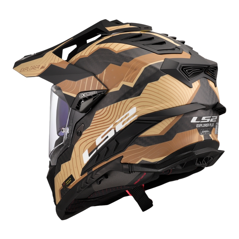 Enduro mootorratta kiiver LS2 MX701 Explorer C Trick brown-sand