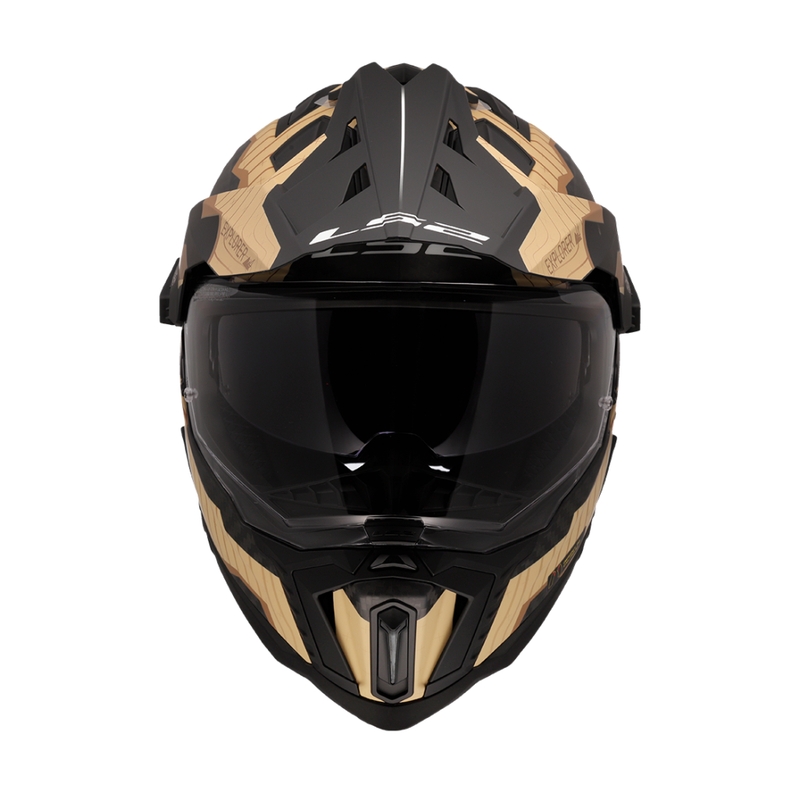 Enduro mootorratta kiiver LS2 MX701 Explorer C Trick brown-sand